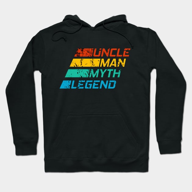 Uncle Man Myth Legend Hoodie by Clara switzrlnd